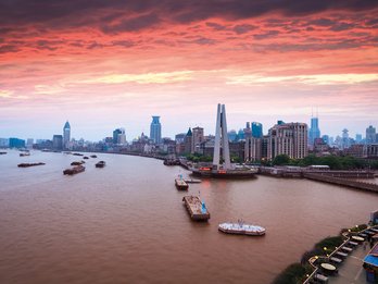 Blick auf Shanghai