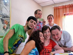 Studenten in de taalschool in Peking