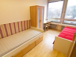 Duits leren in Frankfut -Accommodatie 1-persoonskamer
