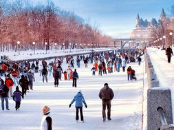 Engels leren in Ottawa - Schaatsen in de winter
